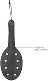 Pain saddle leather paddle with eight holes