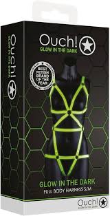 Glow in the dark full body harness s/m