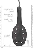 Pain saddle leather paddle with eight holes