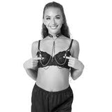 Sex & mischief amor collar with nipple clamps
