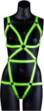 Glow in the dark full body harness s/m
