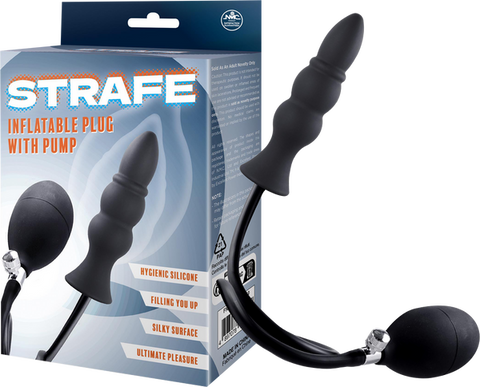 Strafe inflatable plug with dual pumps