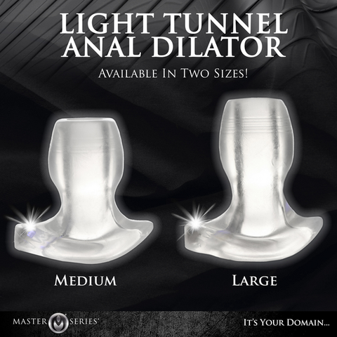 Light tunnel light up anal dilator