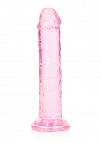 RealRock crystal clear realistic dildo with suction cup 6"