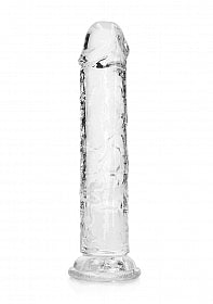 RealRock crystal clear realistic dildo with suction cup 8"