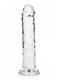 RealRock crystal clear realistic dildo with suction cup 6"