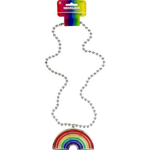 Rainbow bling necklace