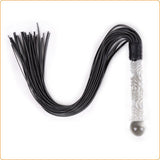 Glass handle bondage whip