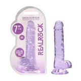 RealRock crystal clear dildo 7"