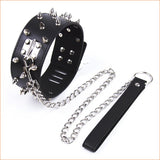 Neck collar with nails and lead