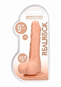 RealRock Dildo with Balls - 9''/ 23 cm