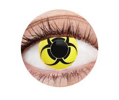Radioactive contact lenses