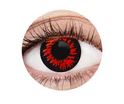 Red wolf contact lenses