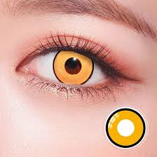 Horror orange contact lenses