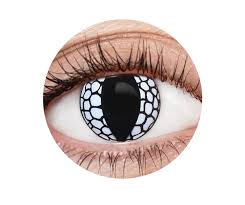 White dragon contact lens