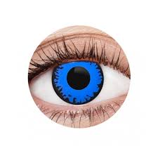 Evil clown contact lenses
