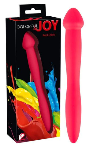 Colourful joy red dildo