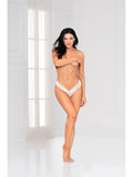 Lace open crotch thong STM 11134