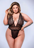Baci sexy deep v lace teddy
