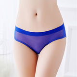Ladies alluring crotchless mesh panty