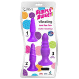 Simply sweet vibrating anal fun trio