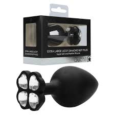 Extra large lucky diamond butt plug