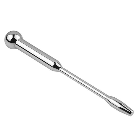Steel urethral stretching penis plug