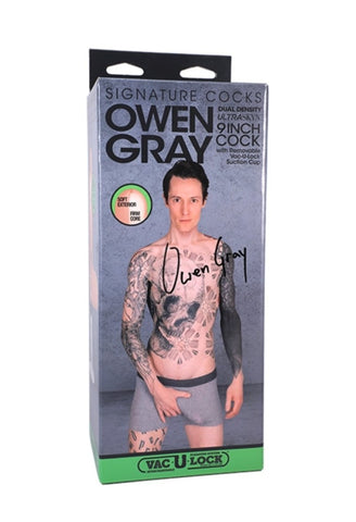 Signature cocks owen gray 9" inch ultraskyn cock