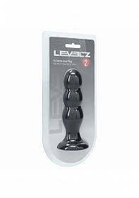 Levelz tri rattle liquid silicone anal plug