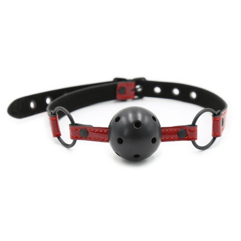 Bright skin leather breathable ball gag