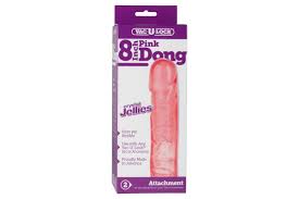 Vac u lock attachment crystal jellies dong pink 8"