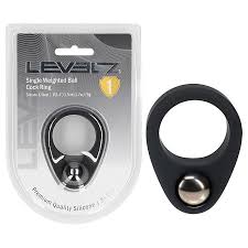 Levelz liquid silicone single weighted ball cock ring