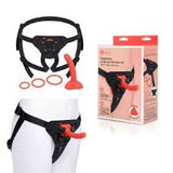 B-vibe beginners strap on harness set with 5" dildo peg
