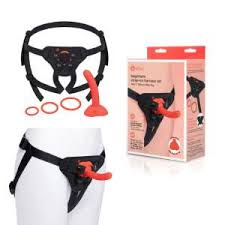 B-vibe beginners strap on harness set with 5" dildo peg