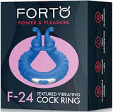 Forto F-24 textured vibrating cock ring