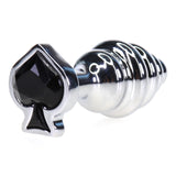 Thread steel spade diamond butt plug