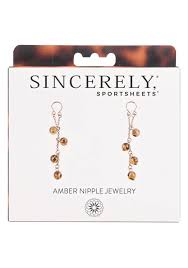 Sincerely amber nipple jewelry