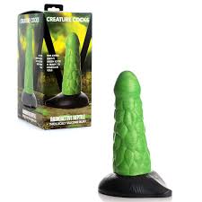 Creature cocks radioactive reptile thick scally silicone dildo