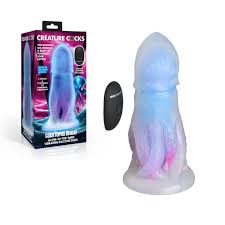 Creature cocks cocktopus deluxe glow in the dark vibrating silicone dildo