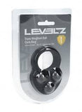 Levelz liquid silicone triple weighted ball cock ring