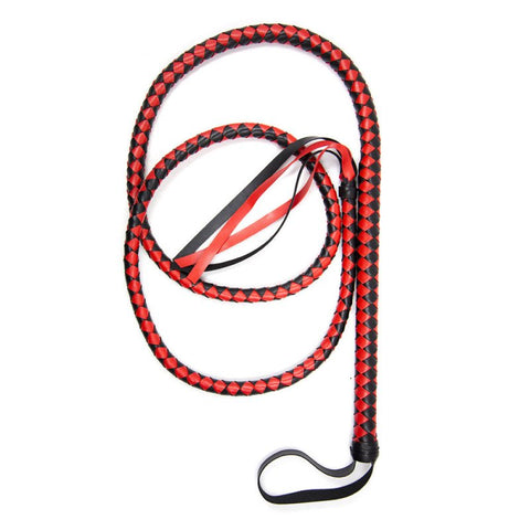 The master whip red and black