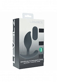 Levelz remote control vibrating liquid silicone anal plug