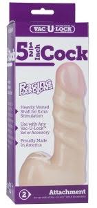 Vac-u-lock attachment raging hard on 5 1/2 inch cock