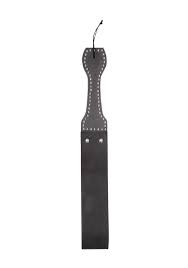Pain wooden handle belt whip slapper leather