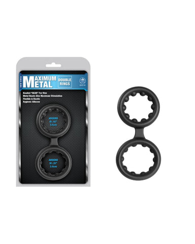 Maximum metal 2 in 1 silicone ornament black