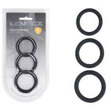 Levelz classic silicone cock ring set of 3 size l/xl/xxl