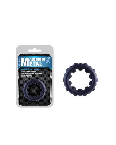 Maximum metal silicone ornament with metal ball