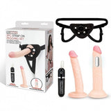 Lux fetish 3pc strap-on pegging set
