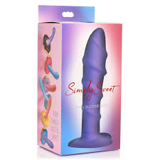 Simply sweet swirl silicone dildo