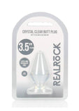 Realrock crystal clear 3.5" anal plug